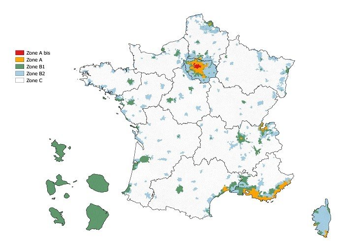 loi pinel immobilier defiscalisation zones geographiques